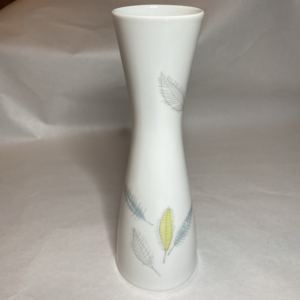 Rosenthal Vase Atomic MCM‎ Corseted Leaf Pattern Raymond Loewy 1950s Design